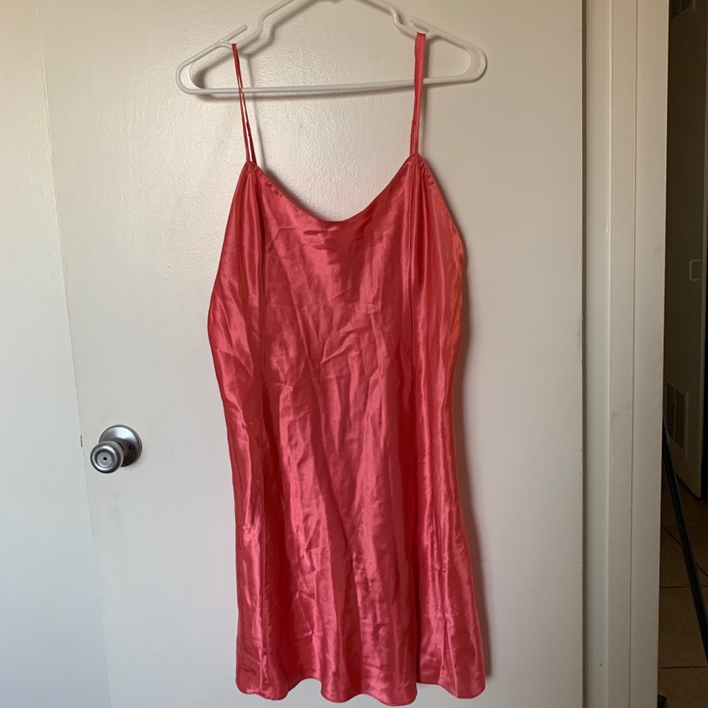 Secret Treasures Pink Satin Lingerie Dress